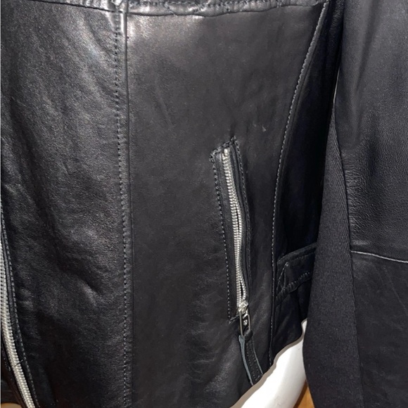 **LAST CHANCE** MICHAEL Michael Kors Black Leather Jacket women plus size 3X - Picture 4 of 12